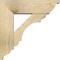 Ekena Millwork Olympic Traditional Rough Sawn Bracket w/ Offset Brace, Douglas Fir, 6"W x 18"D x 18"H BKT0604X18X18OLY01RDF - alternate 2